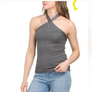 NWT Michael Stars Daphne Shine Halter M
